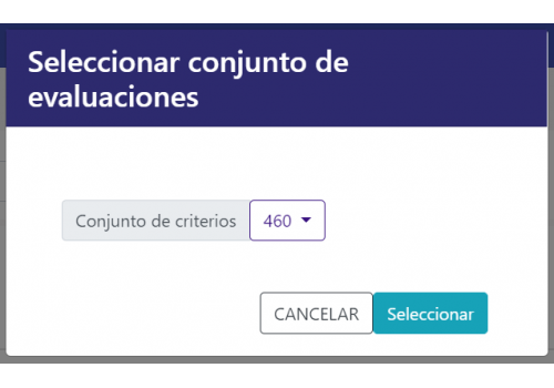 Selección de conjunto de criterios
